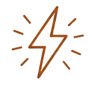 Steady all-day energy benefit icon